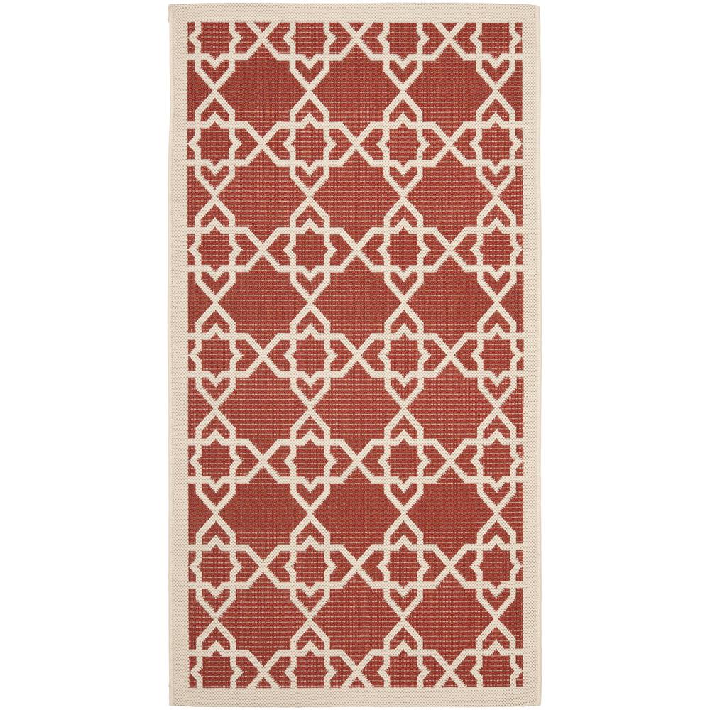 COURTYARD, RED / BEIGE, 2'-7" X 5', Area Rug, CY6032-248-3