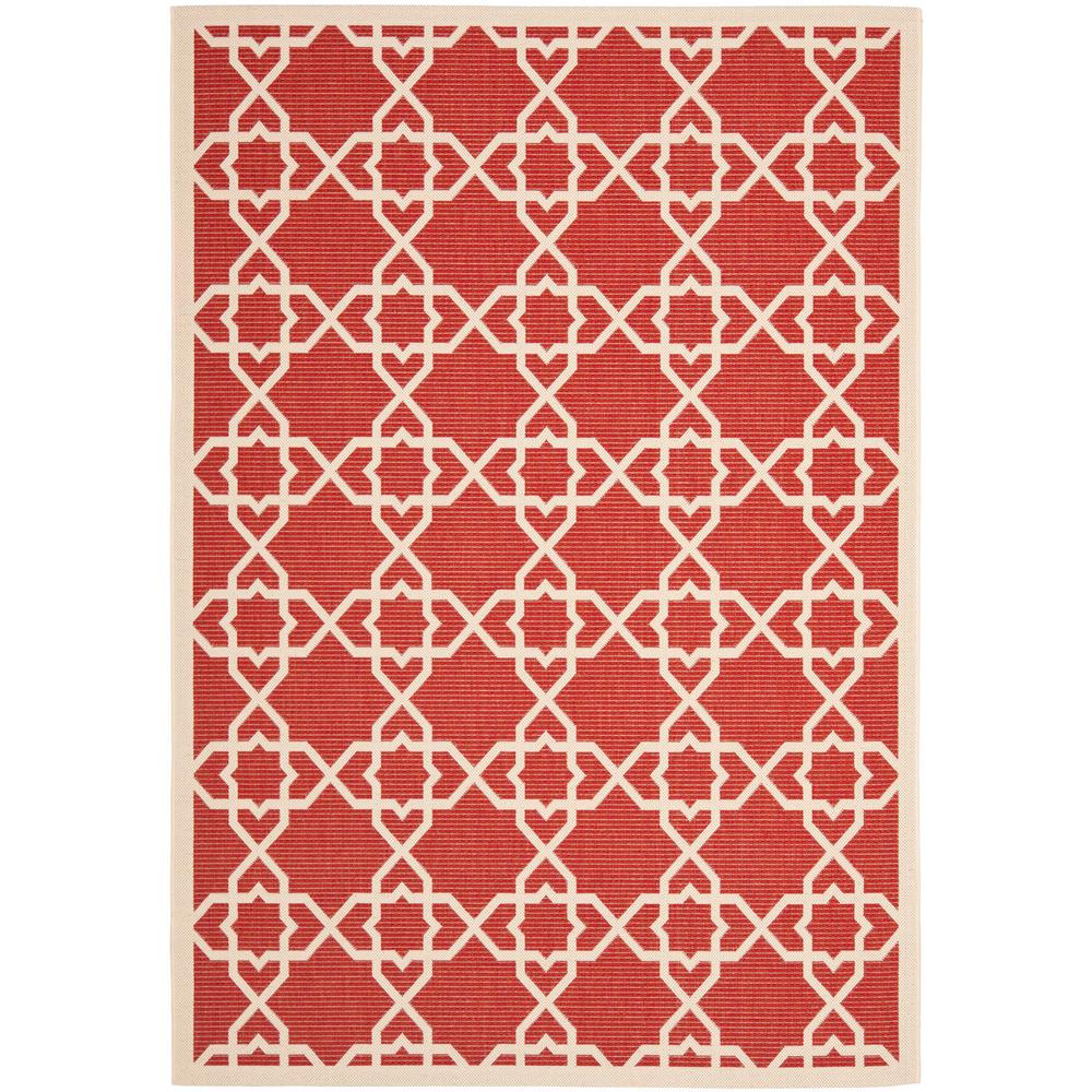 COURTYARD, RED / BEIGE, 5'-3" X 7'-7", Area Rug, CY6032-248-5