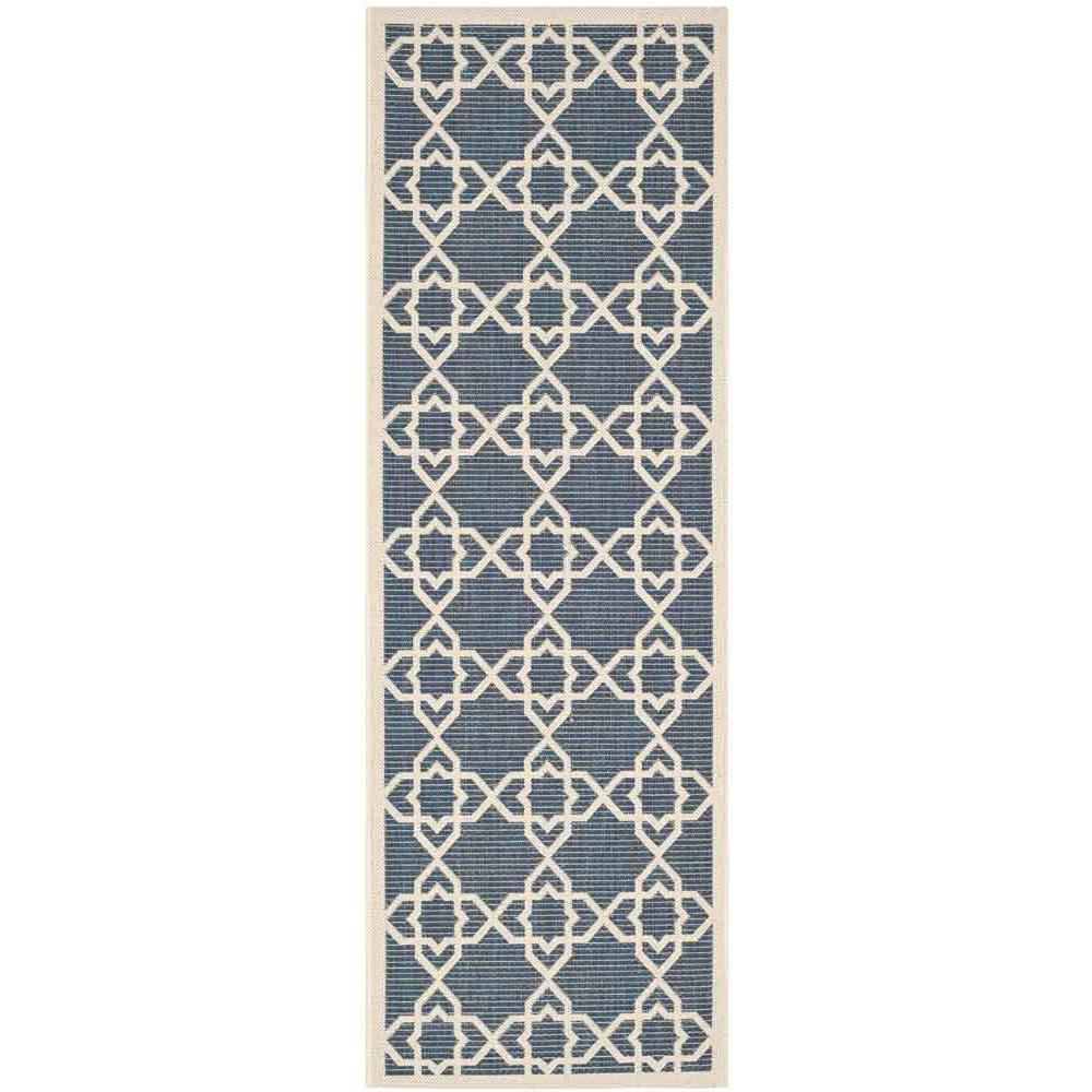 COURTYARD, NAVY / BEIGE, 2'-3" X 6'-7", Area Rug, CY6032-268-27