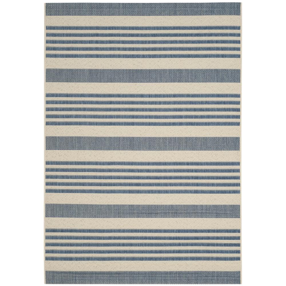 COURTYARD, BEIGE / BLUE, 6'-7" X 9'-6", Area Rug, CY6062-233-6