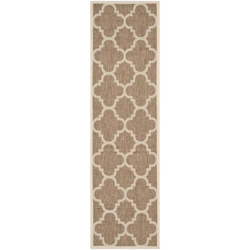 COURTYARD, BROWN, 2'-3" X 6'-7", Area Rug