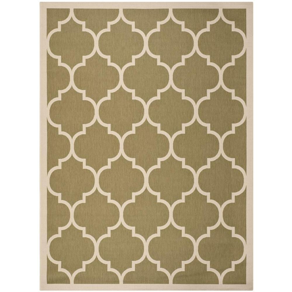 COURTYARD, GREEN / BEIGE, 9' X 12', Area Rug, CY6914-244-9