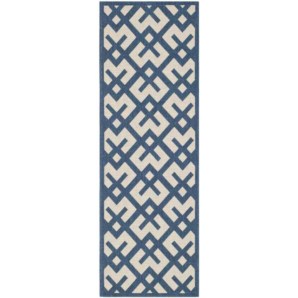 COURTYARD, NAVY / BEIGE, 2'-3" X 6'-7", Area Rug, CY6915-268-27