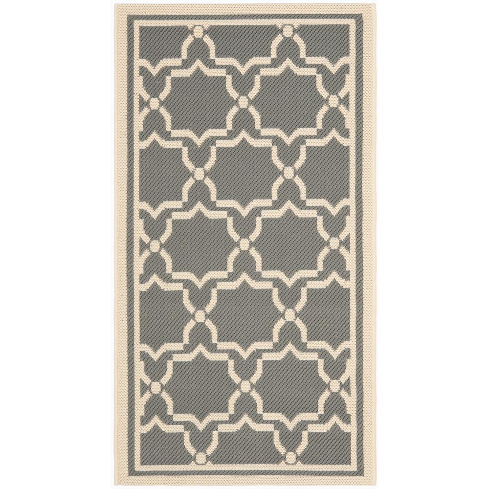 COURTYARD, ANTHRACITE / BEIGE, 2'-7" X 5', Area Rug, CY6916-246-3