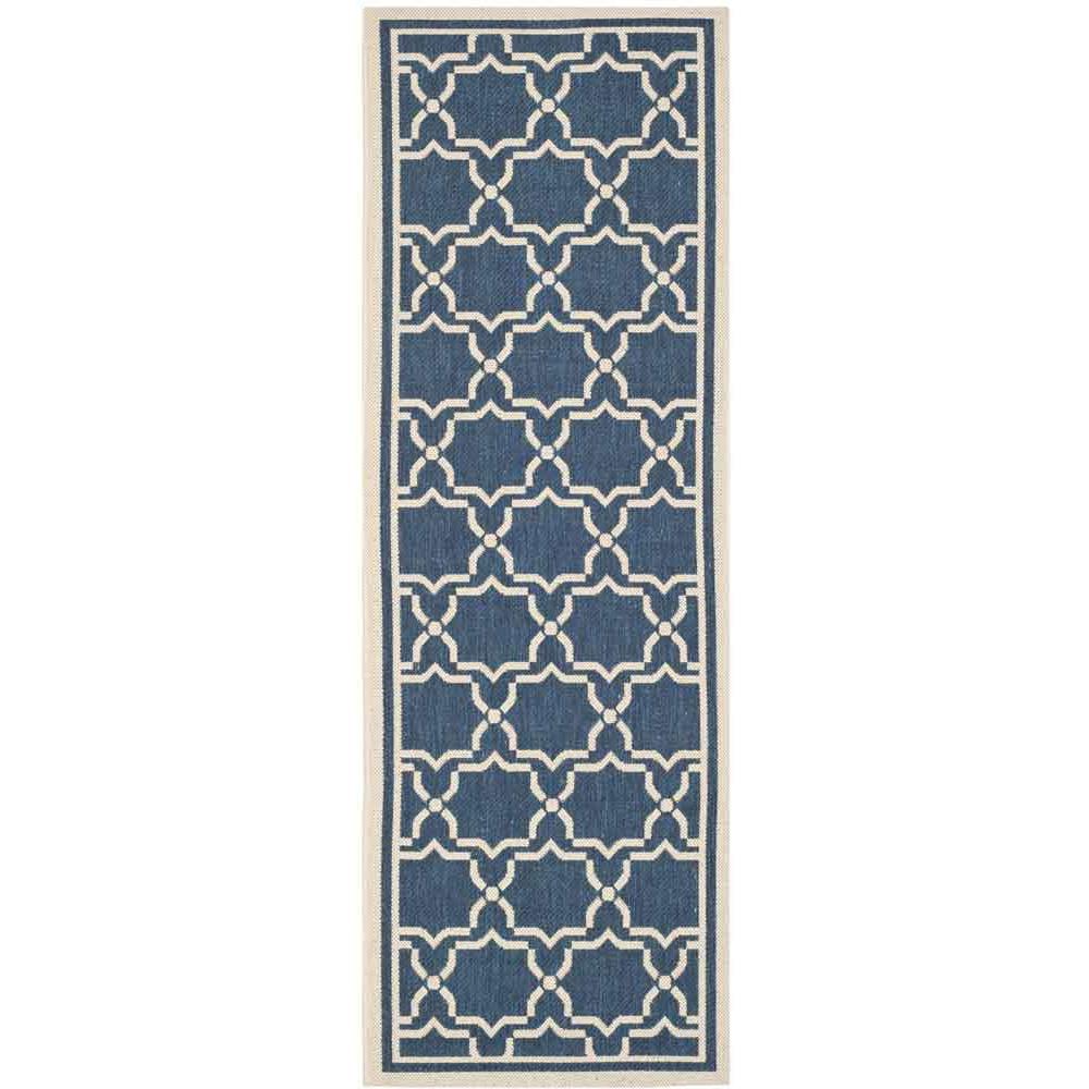 COURTYARD, NAVY / BEIGE, 2'-3" X 6'-7", Area Rug, CY6916-268-27