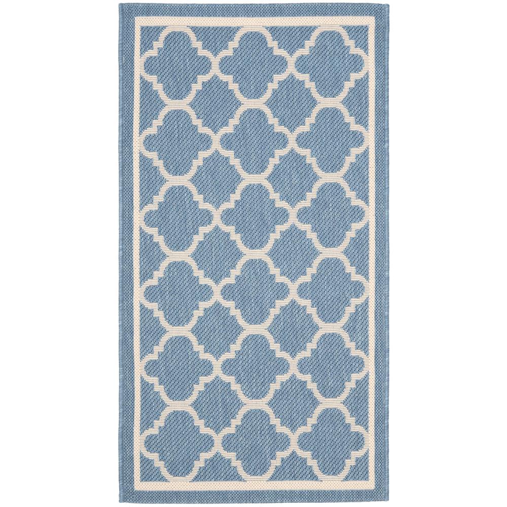 COURTYARD, BLUE / BEIGE, 2'-7" X 5', Area Rug, CY6918-243-3