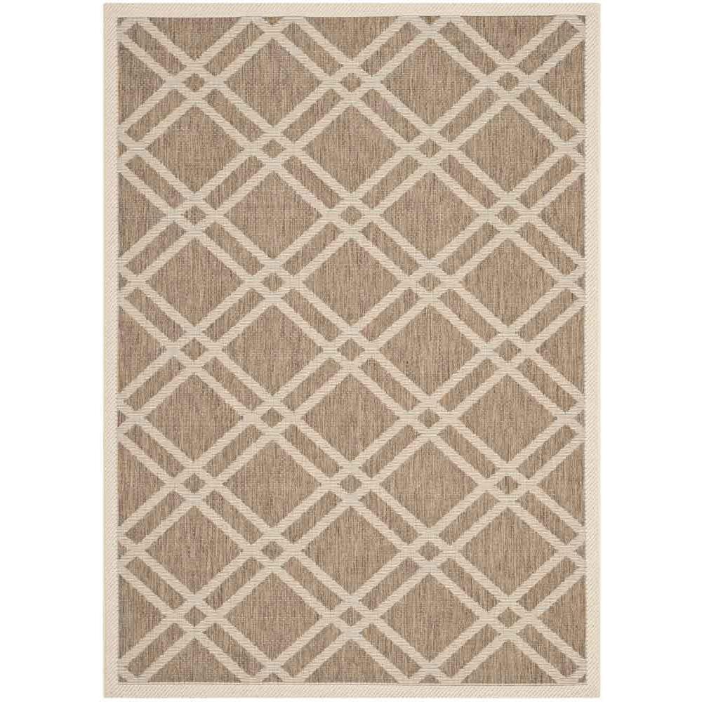 COURTYARD, BROWN / BONE, 6'-7" X 9'-6", Area Rug, CY6923-242-6