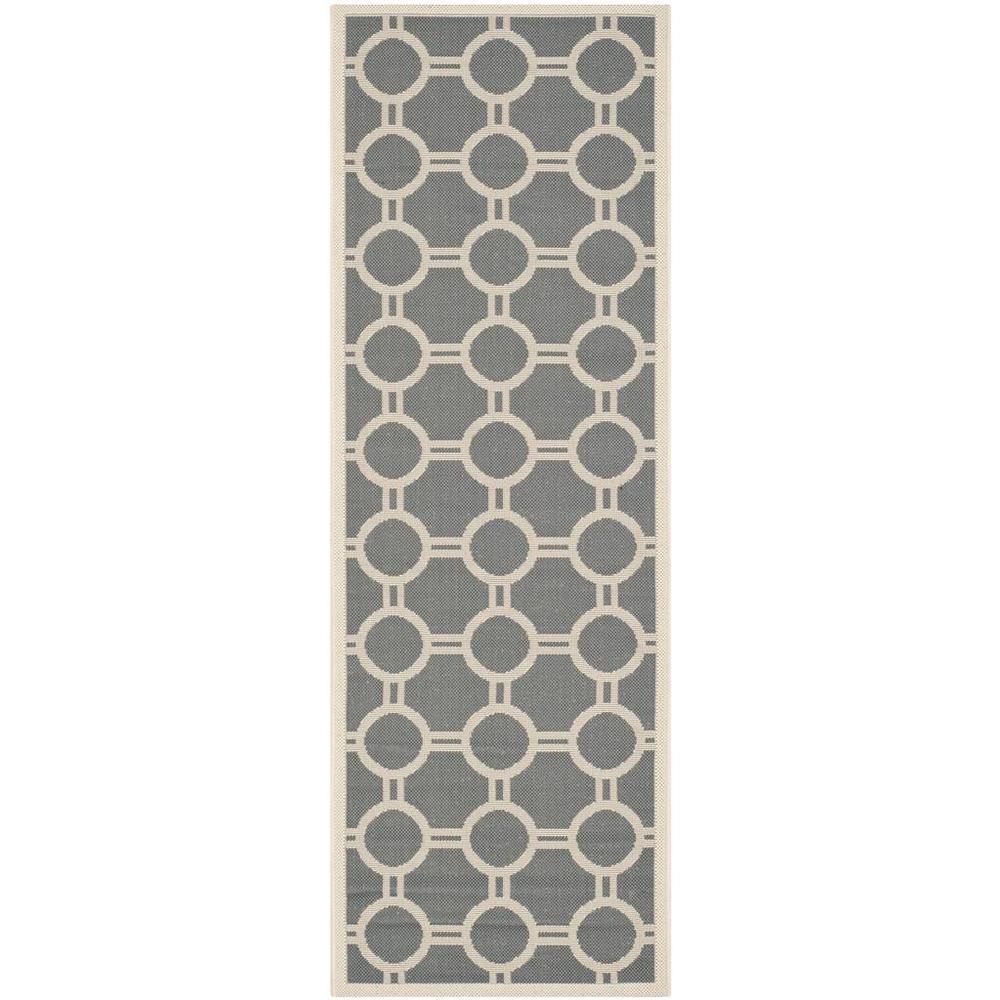 COURTYARD, ANTHRACITE / BEIGE, 2'-3" X 6'-7", Area Rug, CY6924-246-27