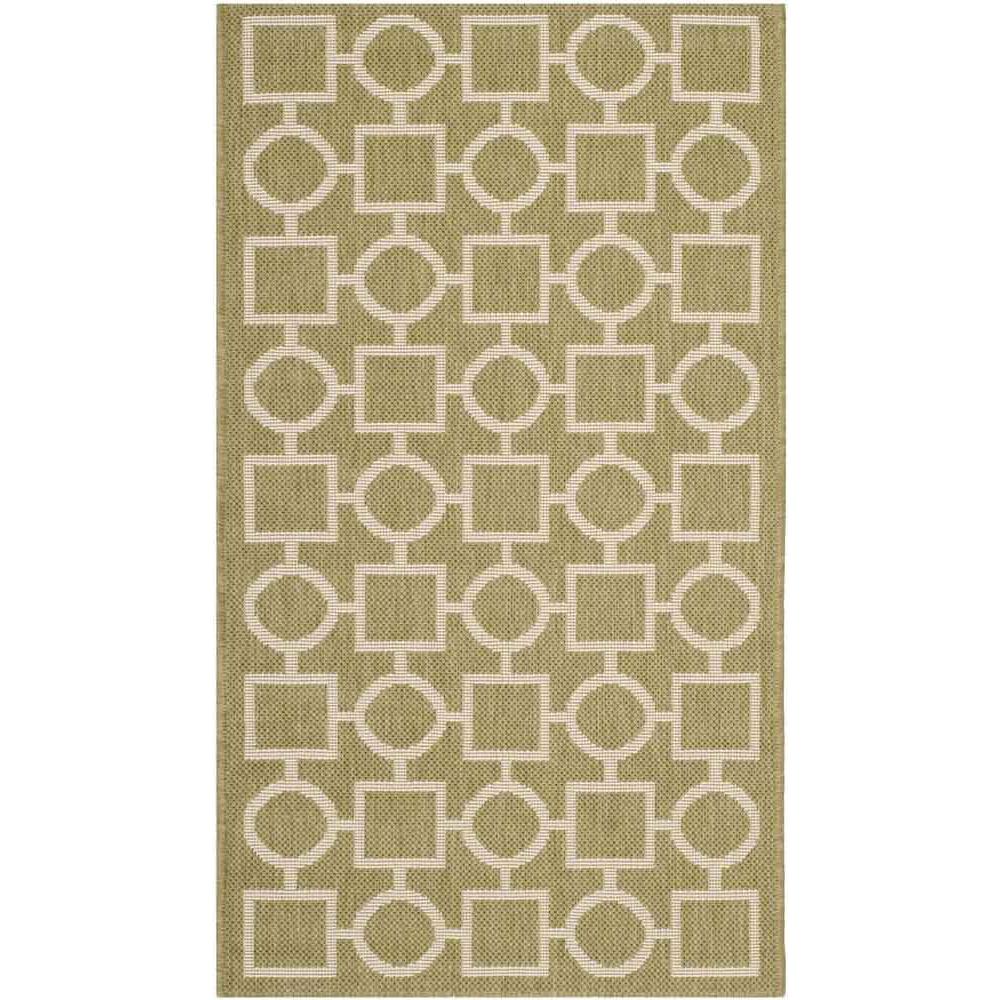 COURTYARD, GREEN / BEIGE, 2'-7" X 5', Area Rug, CY6925-244-3
