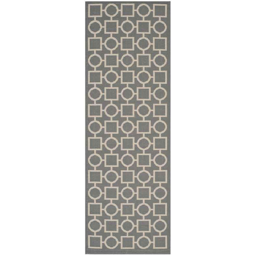 COURTYARD, ANTHRACITE / BEIGE, 2'-3" X 6'-7", Area Rug, CY6925-246-27
