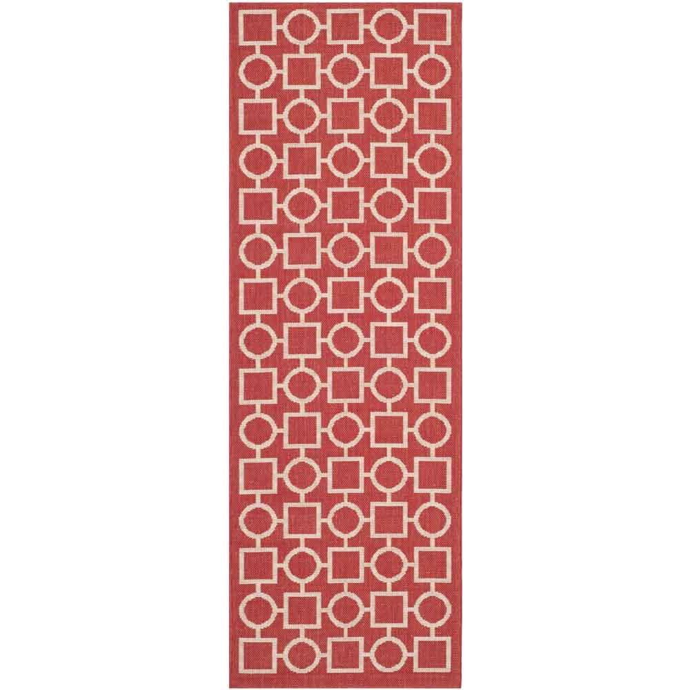 COURTYARD, RED / BONE, 2'-3" X 6'-7", Area Rug, CY6925-248-27