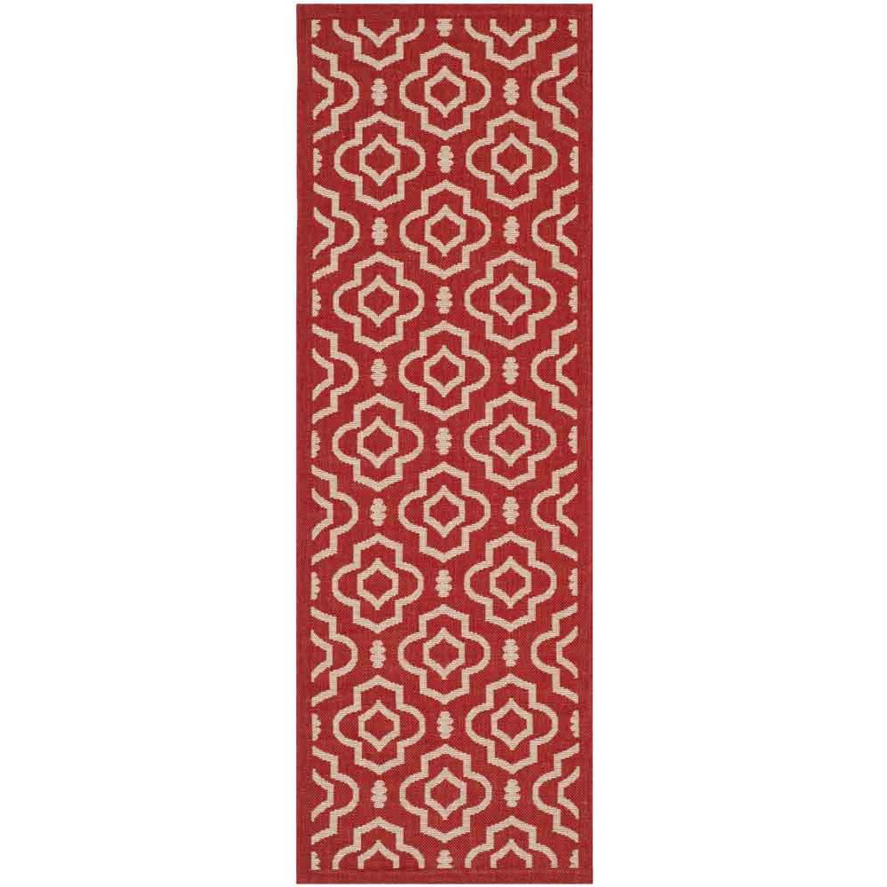 COURTYARD, RED / BONE, 2'-3" X 6'-7", Area Rug, CY6926-248-27