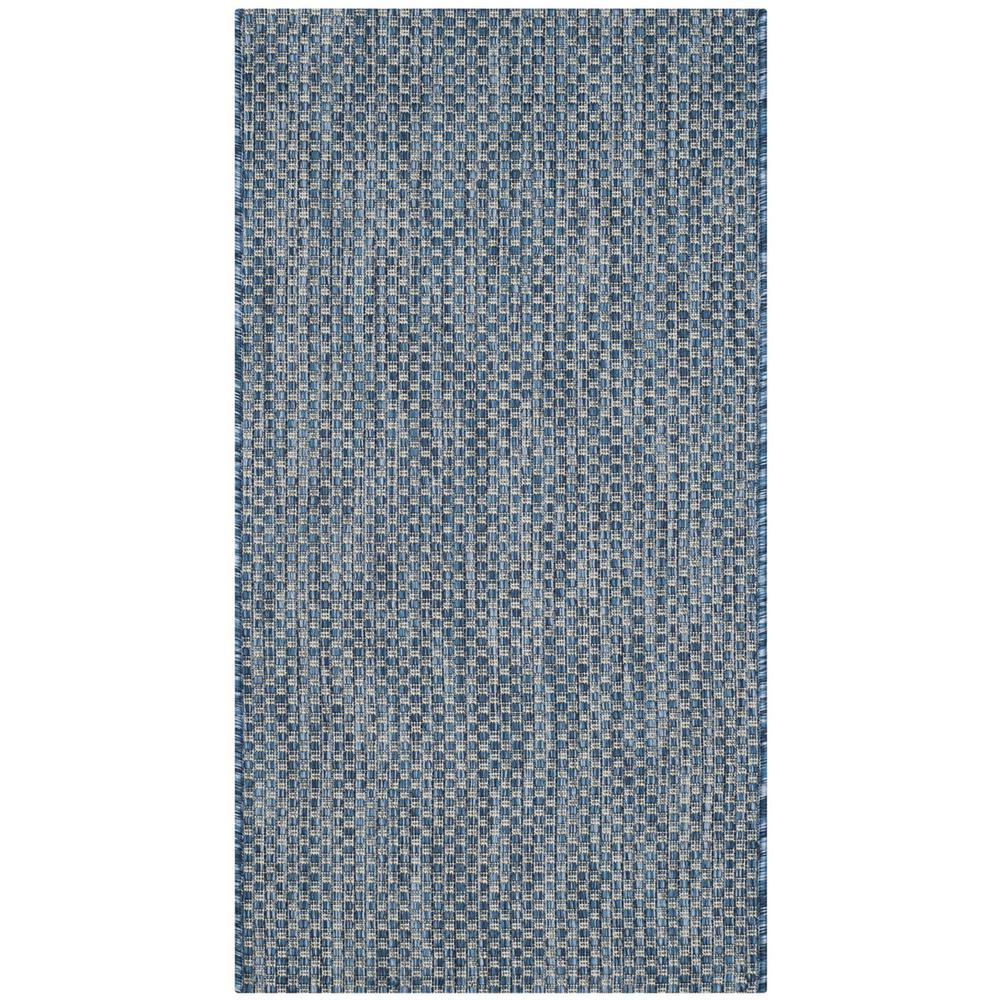 COURTYARD, NAVY / GREY, 2'-7" X 5', Area Rug, CY8521-36821-3