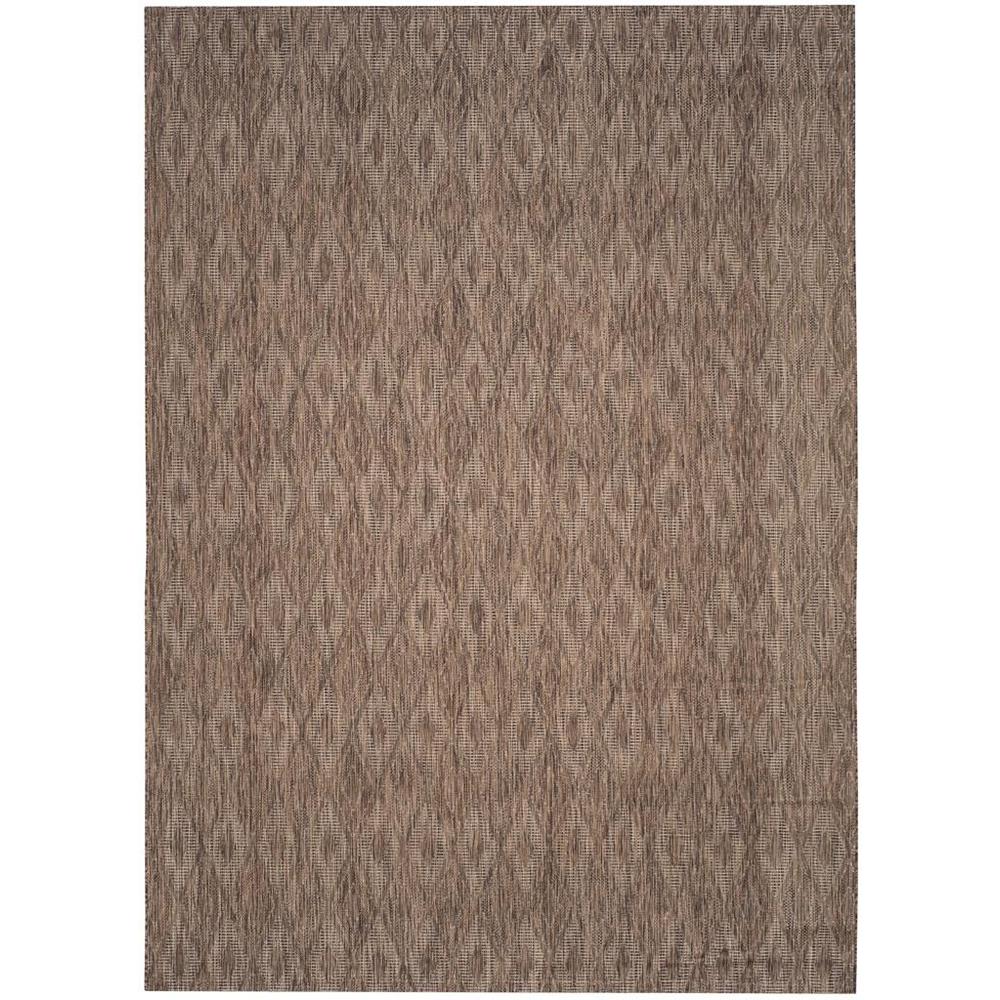 COURTYARD, BROWN / BROWN, 9' X 12', Area Rug