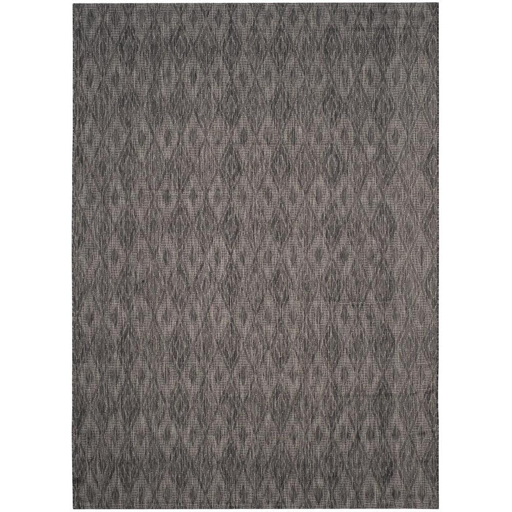 COURTYARD, BLACK / BLACK, 9' X 12', Area Rug