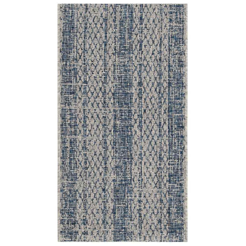 COURTYARD, LIGHT GREY / BLUE, 2'-7" X 5', Area Rug, CY8736-36812-3