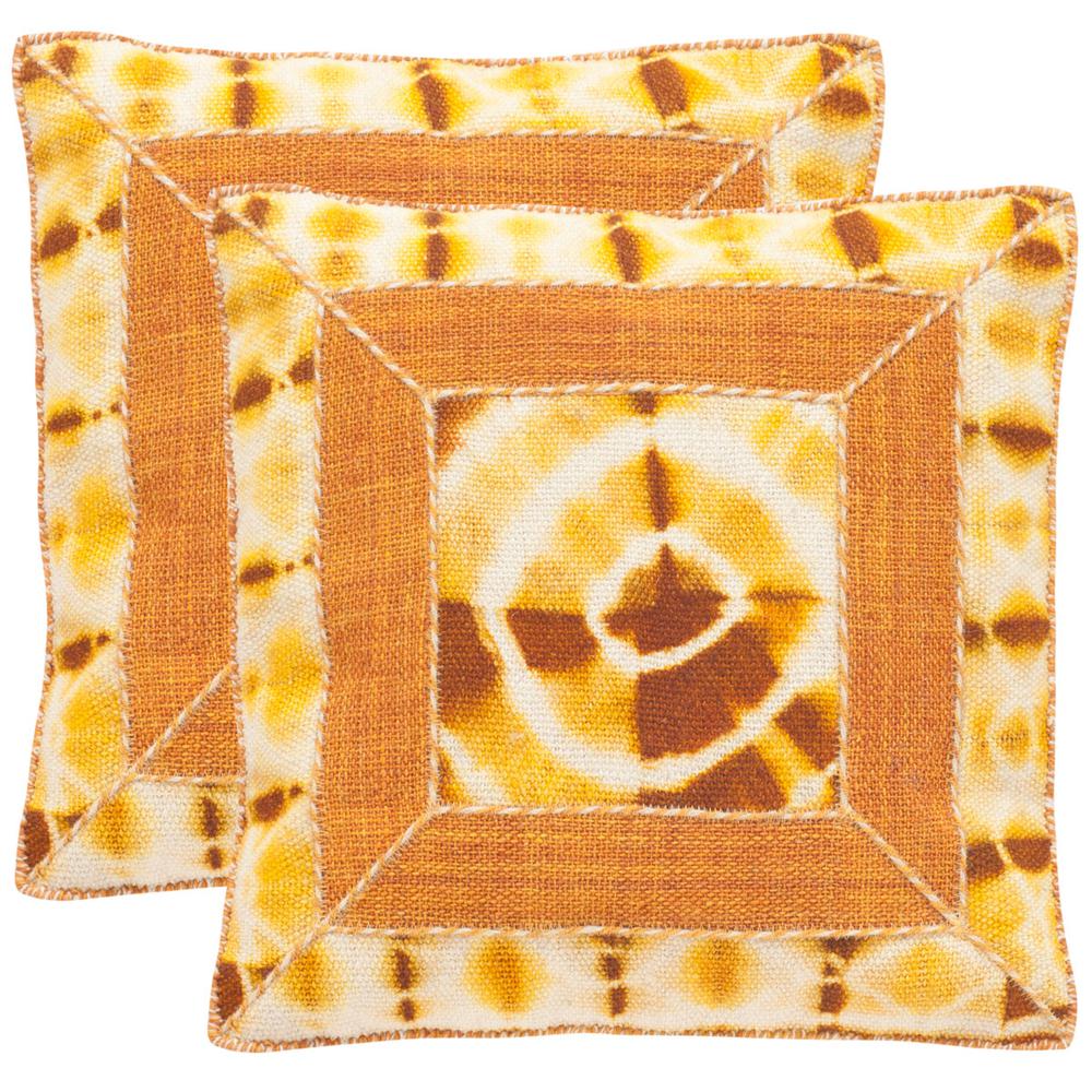 DIP-DYE PATCH PILLOW, DEC551A-2424-SET2