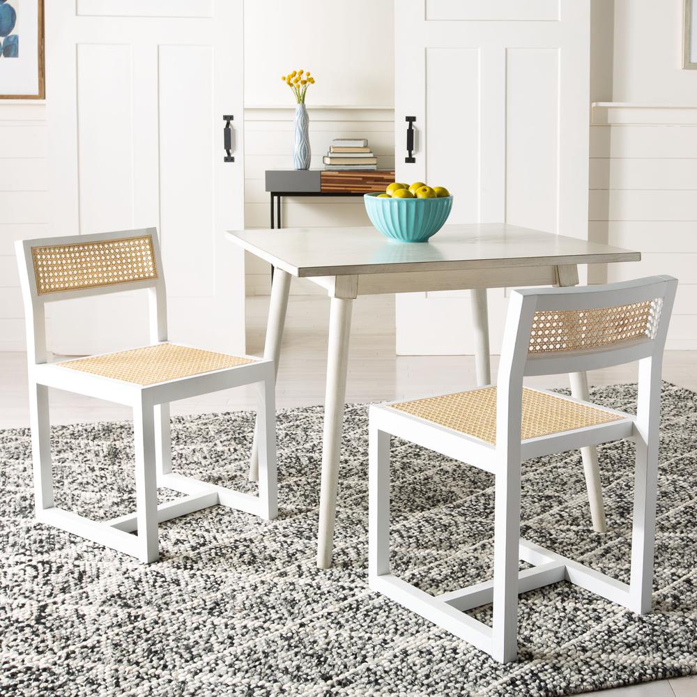 Simone Square Dining Table, White