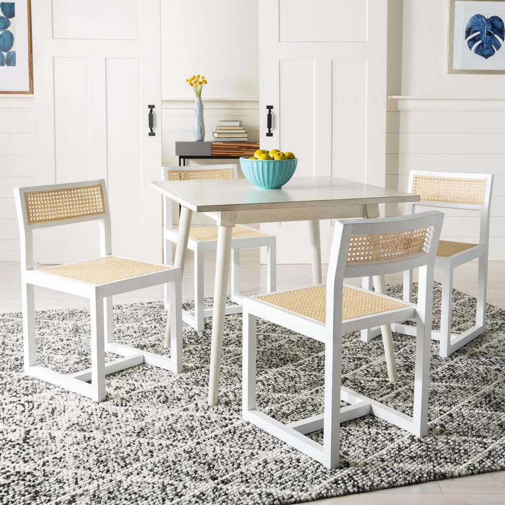 Simone Square Dining Table, White