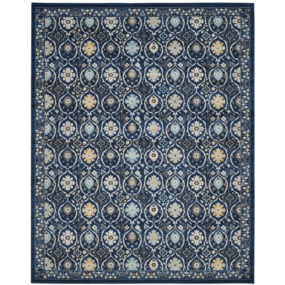 EVOKE, ROYAL / IVORY, 9' X 12', Area Rug, EVK210A-9