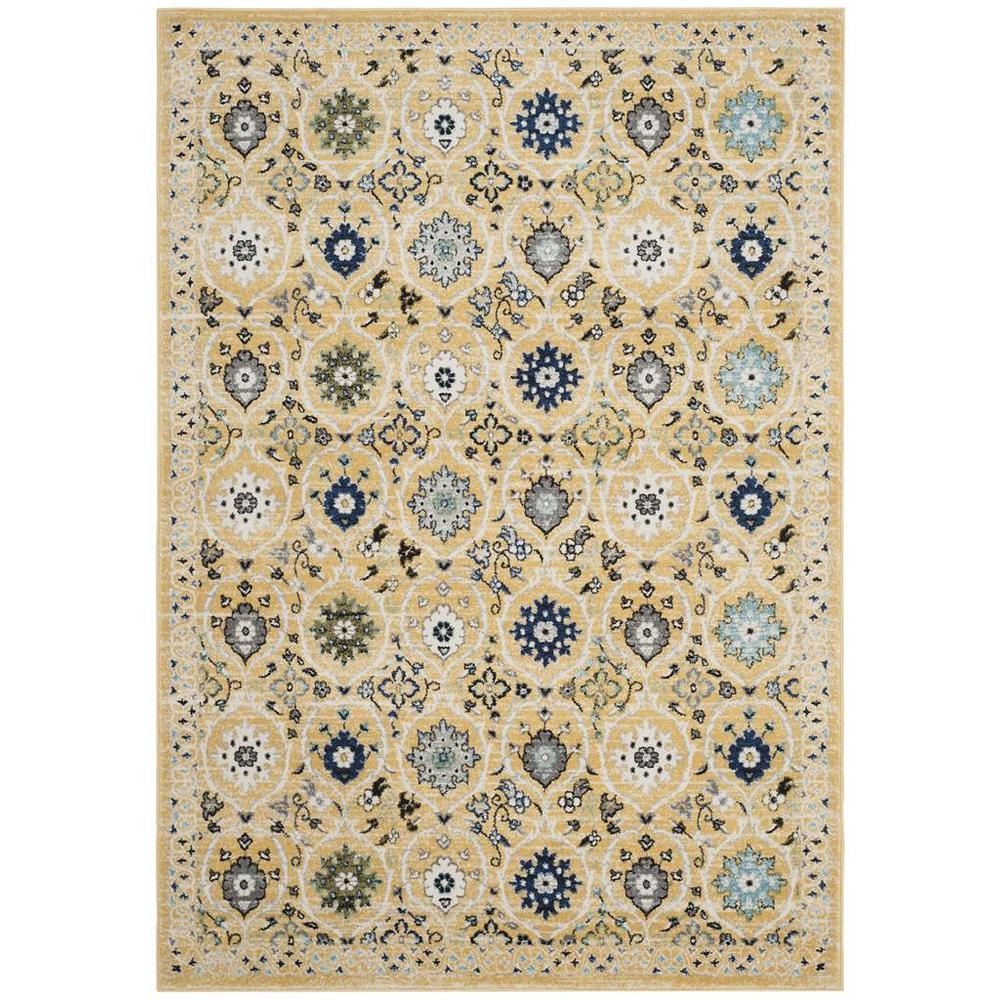 EVOKE, GOLD / IVORY, 4' X 6', Area Rug, EVK210B-4