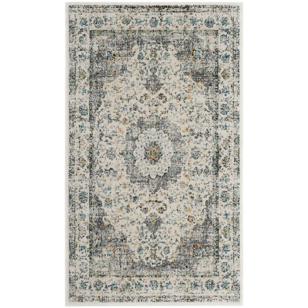EVOKE, GREY / GOLD, 2'-2" X 5', Area Rug