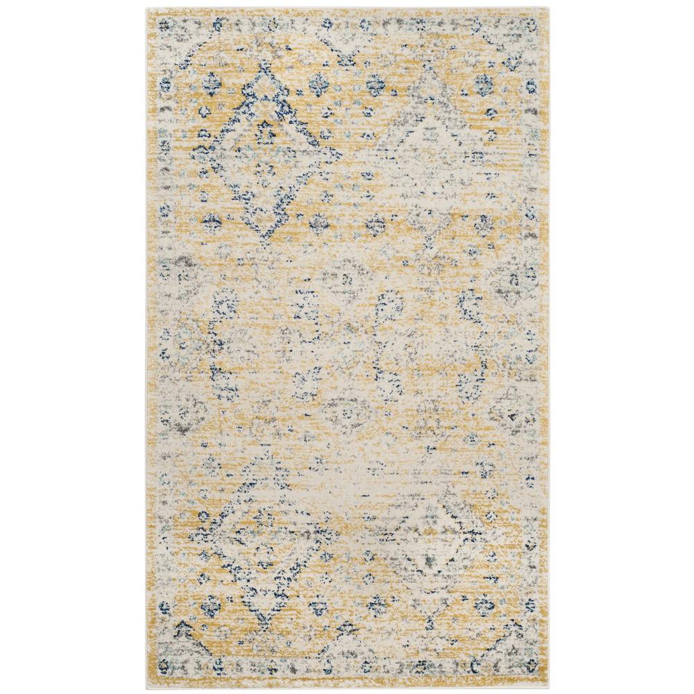 EVOKE, GOLD / IVORY, 3' X 5', Area Rug, EVK224B-3