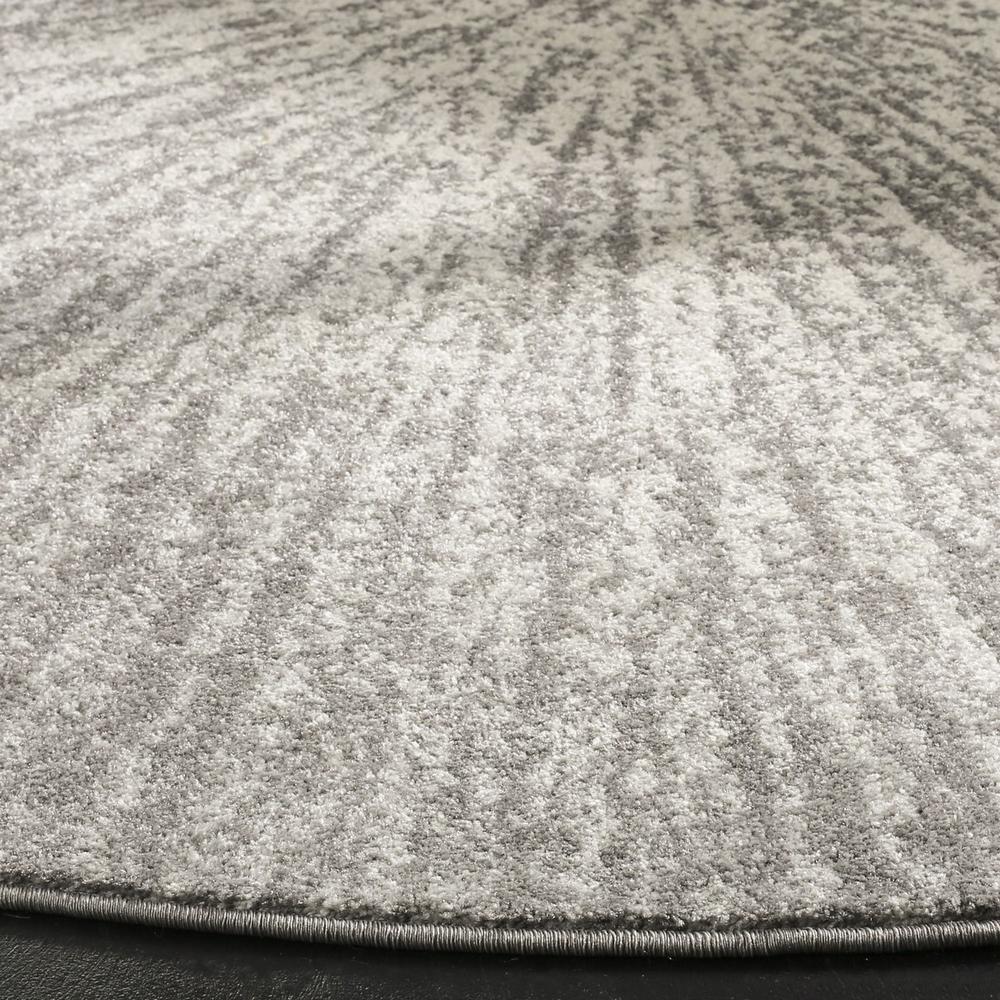 EVOKE, DARK GREY / IVORY, 6'-7" X 6'-7" Round, Area Rug