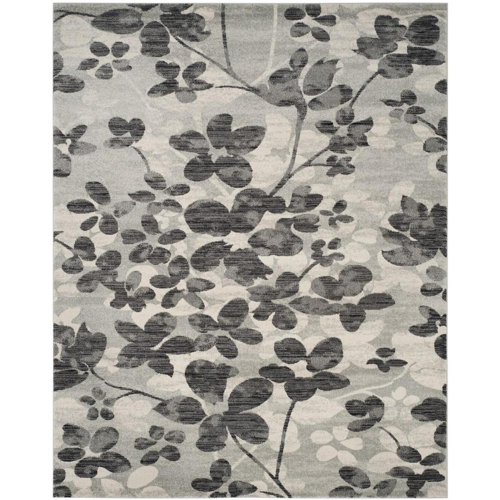 EVOKE, GREY / BLACK, 9' X 12', Area Rug