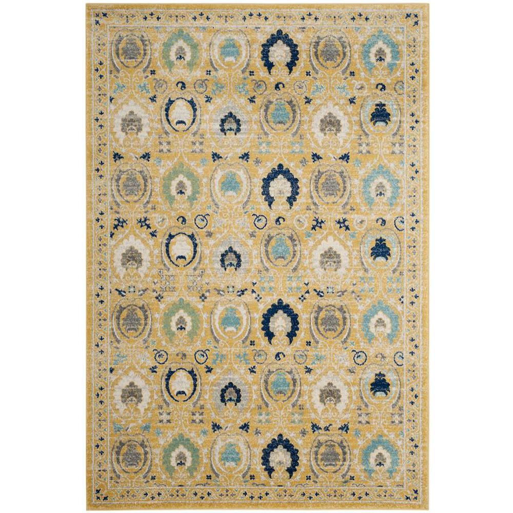 EVOKE, GOLD / IVORY, 4' X 6', Area Rug, EVK251B-4