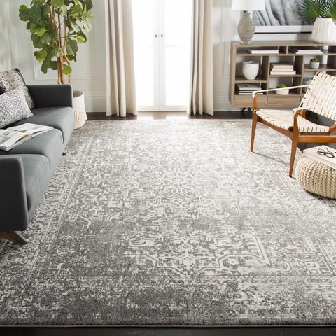 EVOKE, GREY / IVORY, 12' X 18', Area Rug, EVK256D-1218
