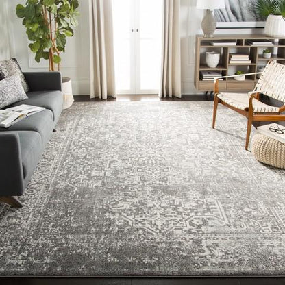 EVOKE, GREY / IVORY, 12' X 18', Area Rug, EVK256D-1218