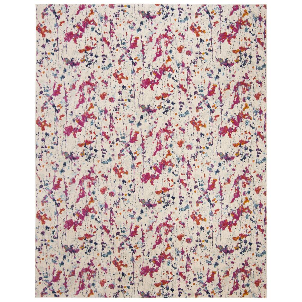 EVOKE, IVORY / RED, 9' X 12', Area Rug