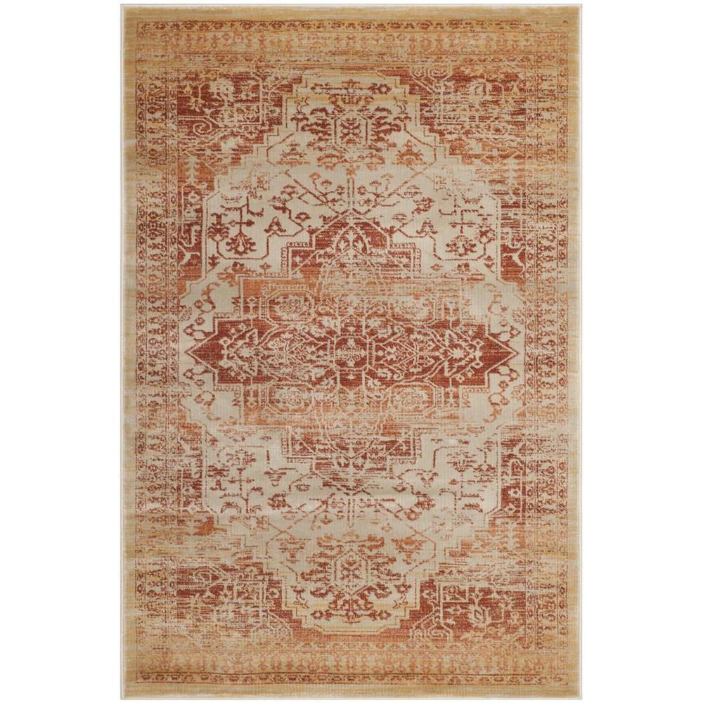 EVOKE, RUST / CREME, 4' X 6', Area Rug