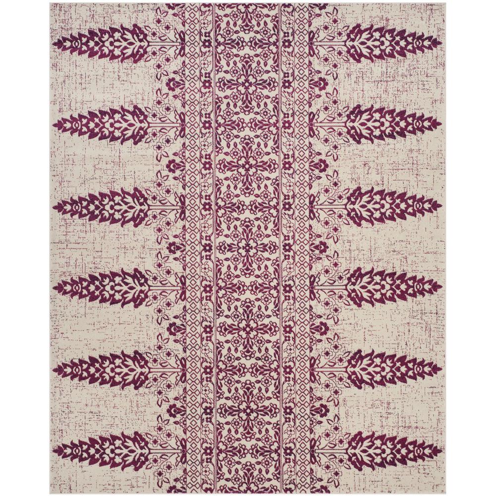 EVOKE, IVORY / FUCHSIA, 9' X 12', Area Rug, EVK521K-9