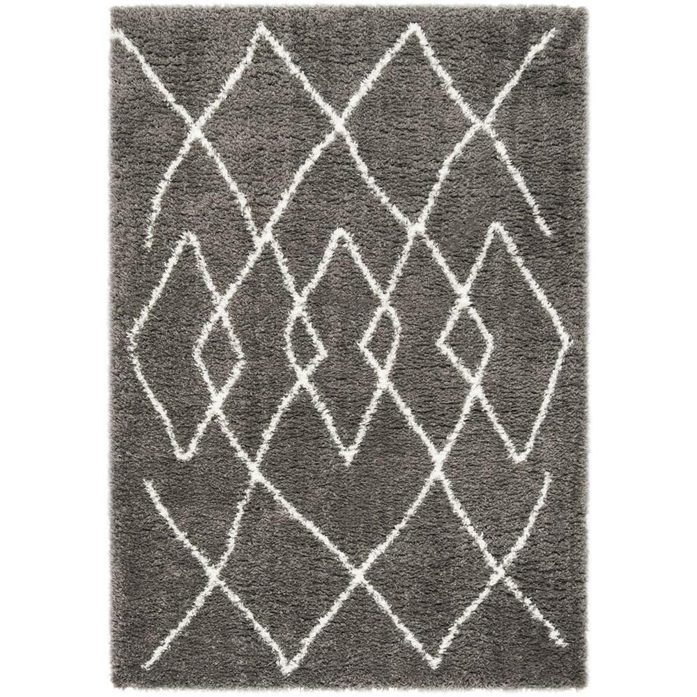 FLOKATI SHAG 900, CHARCOAL / IVORY, 8' X 10', Area Rug