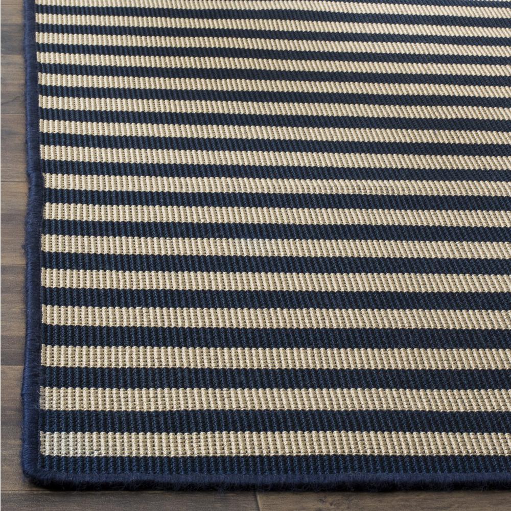 FOUR SEASONS, IVORY / NAVY, 6' X 9', Area Rug