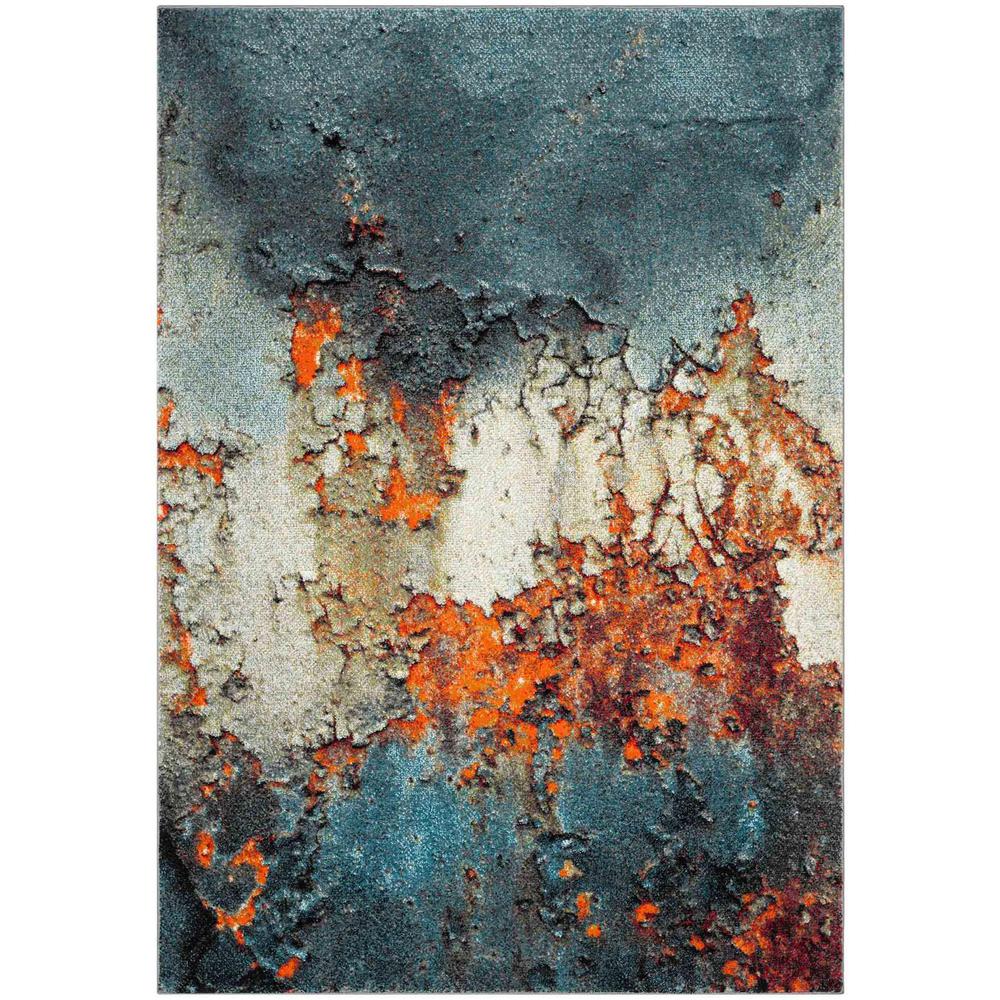 GLACIER, BLUE / MULTI, 4' X 6', Area Rug, GLA125B-4