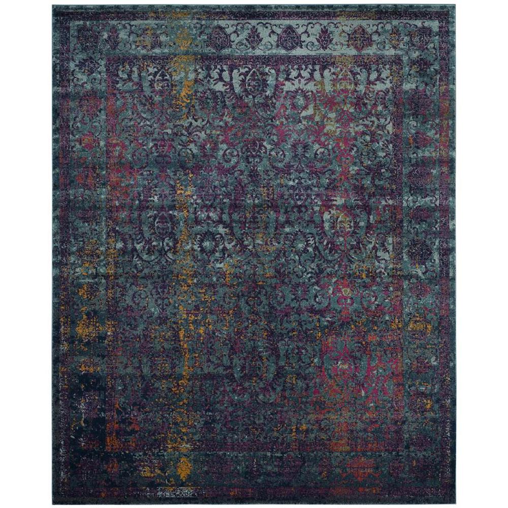 GRANADA, BLUE / MULTI, 9' X 12', Area Rug