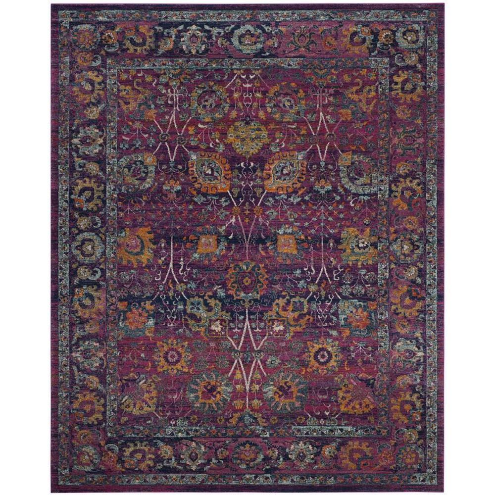 GRANADA, FUCHSIA / MULTI, 9' X 12', Area Rug