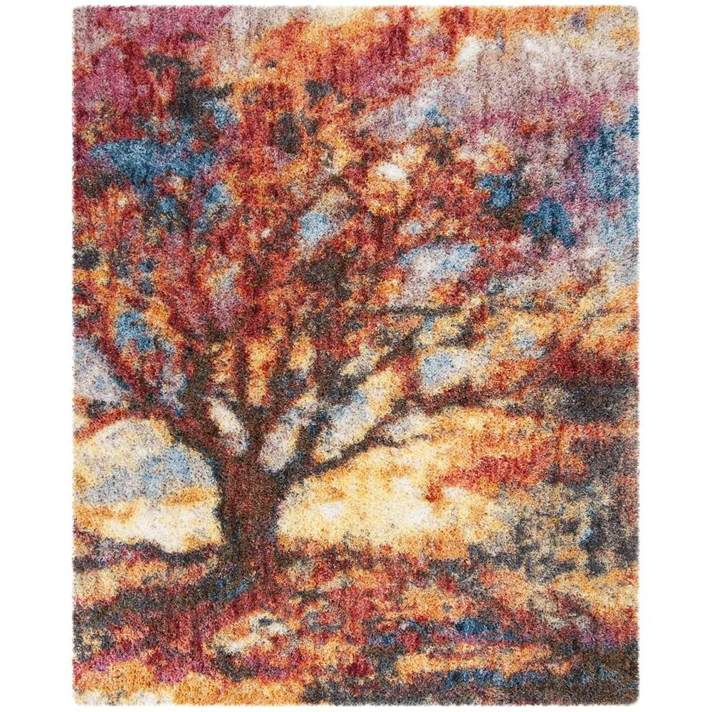 GYPSY, RUST / BLUE, 9' X 12', Area Rug, GYP522C-9