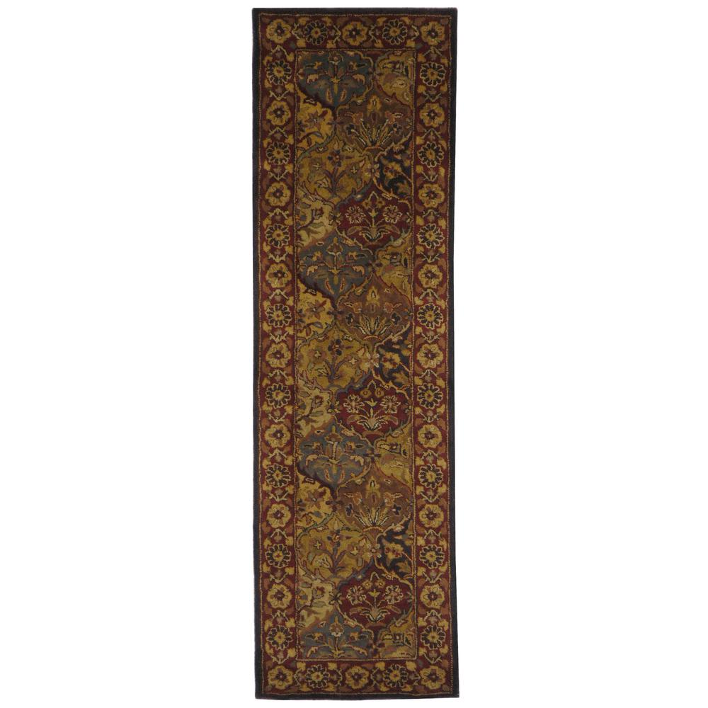 HERITAGE, MULTI / NAVY, 2'-3" X 8', Area Rug