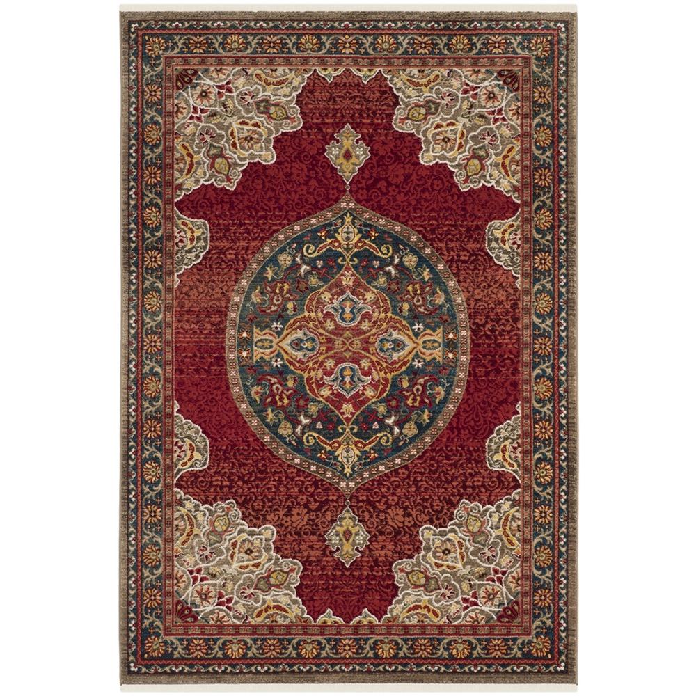 KASHAN, RED / BLUE, 5'-1" X 7'-5", Area Rug, KSN302F-5