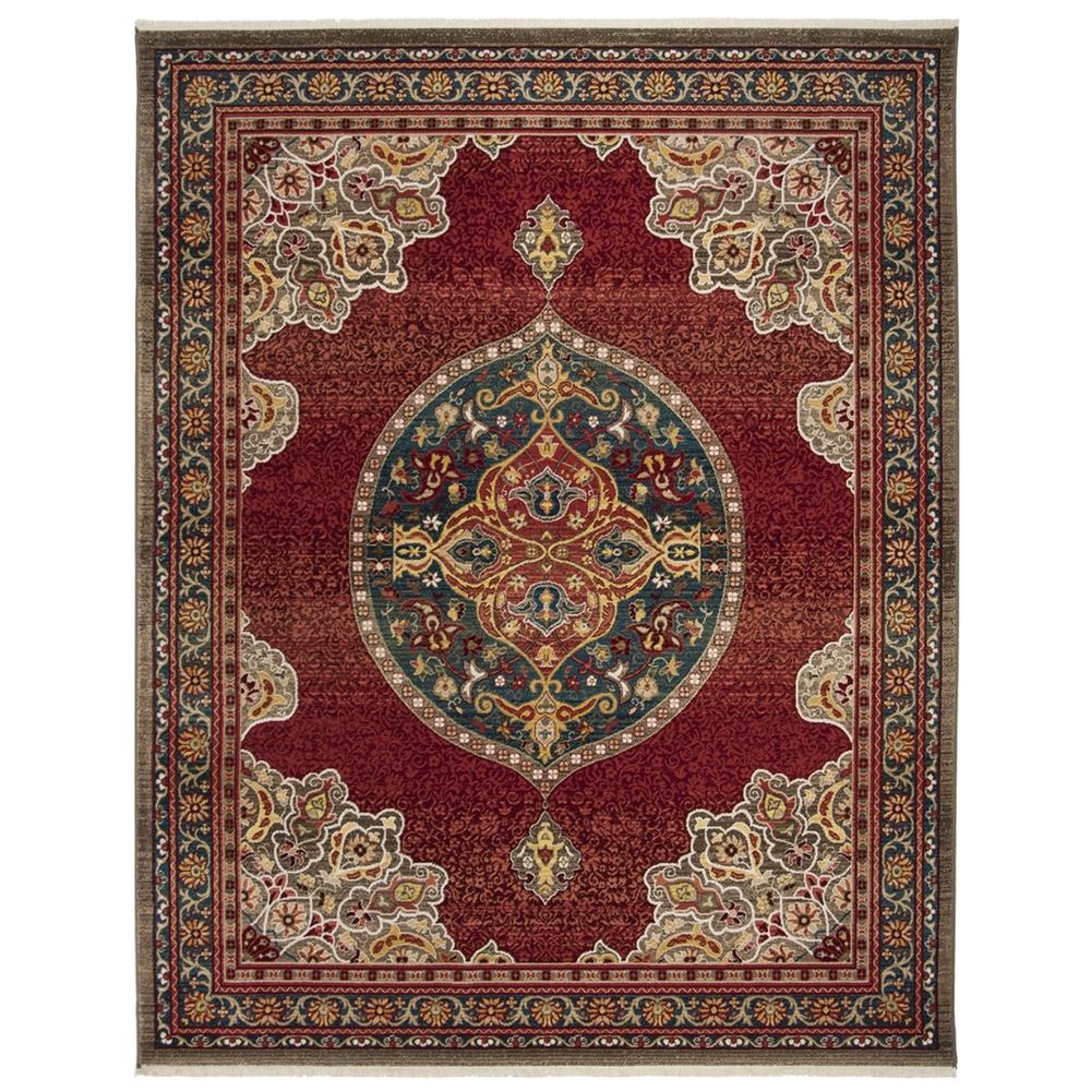 KASHAN, RED / BLUE, 9' X 12', Area Rug, KSN302F-9