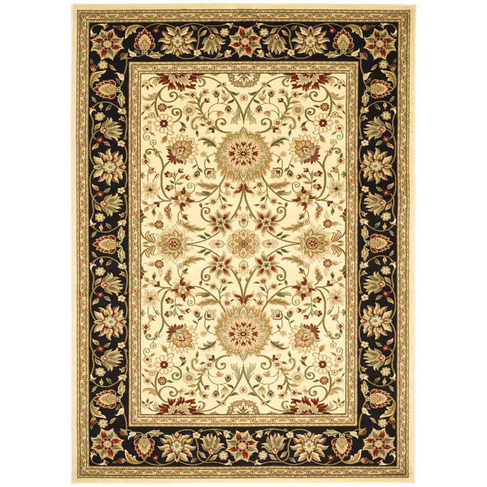 LYNDHURST, IVORY / BLACK, 4' X 6', Area Rug