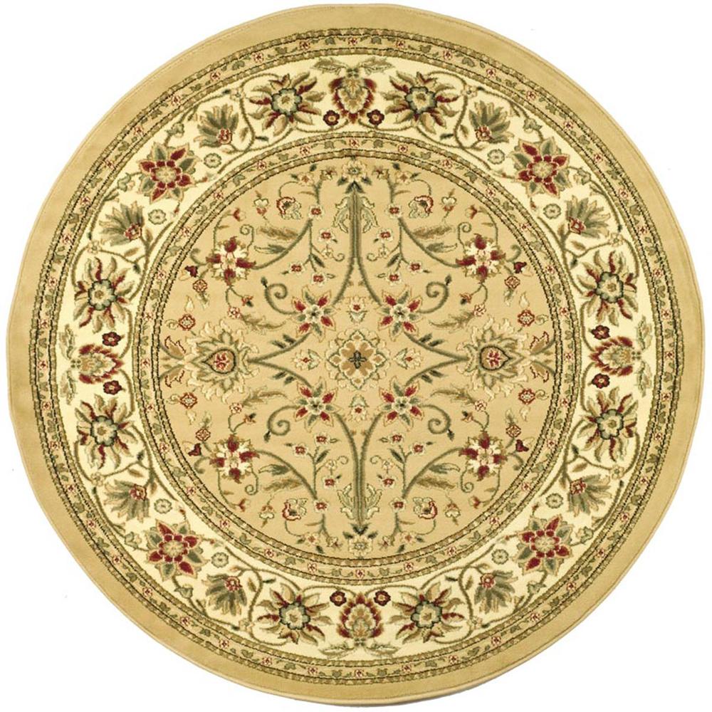LYNDHURST, BEIGE / IVORY, 8' X 8' Round, Area Rug