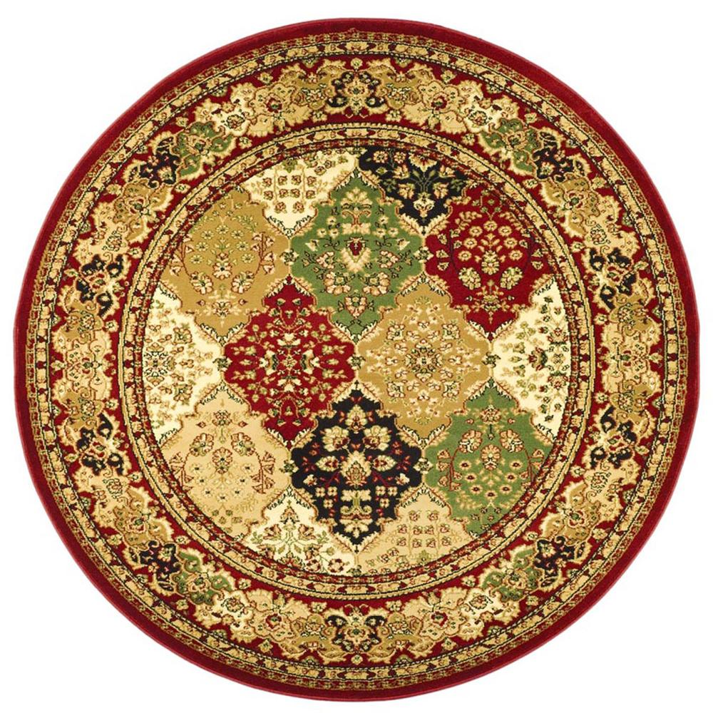 LYNDHURST, MULTI / RED, 8' X 8' Round, Area Rug, LNH221B-8R
