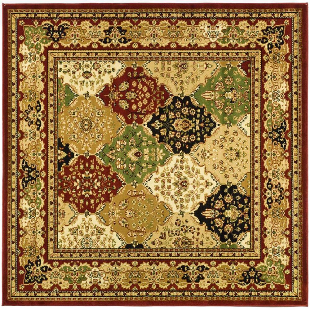 LYNDHURST, MULTI / RED, 8' X 8' Square, Area Rug, LNH221B-8SQ