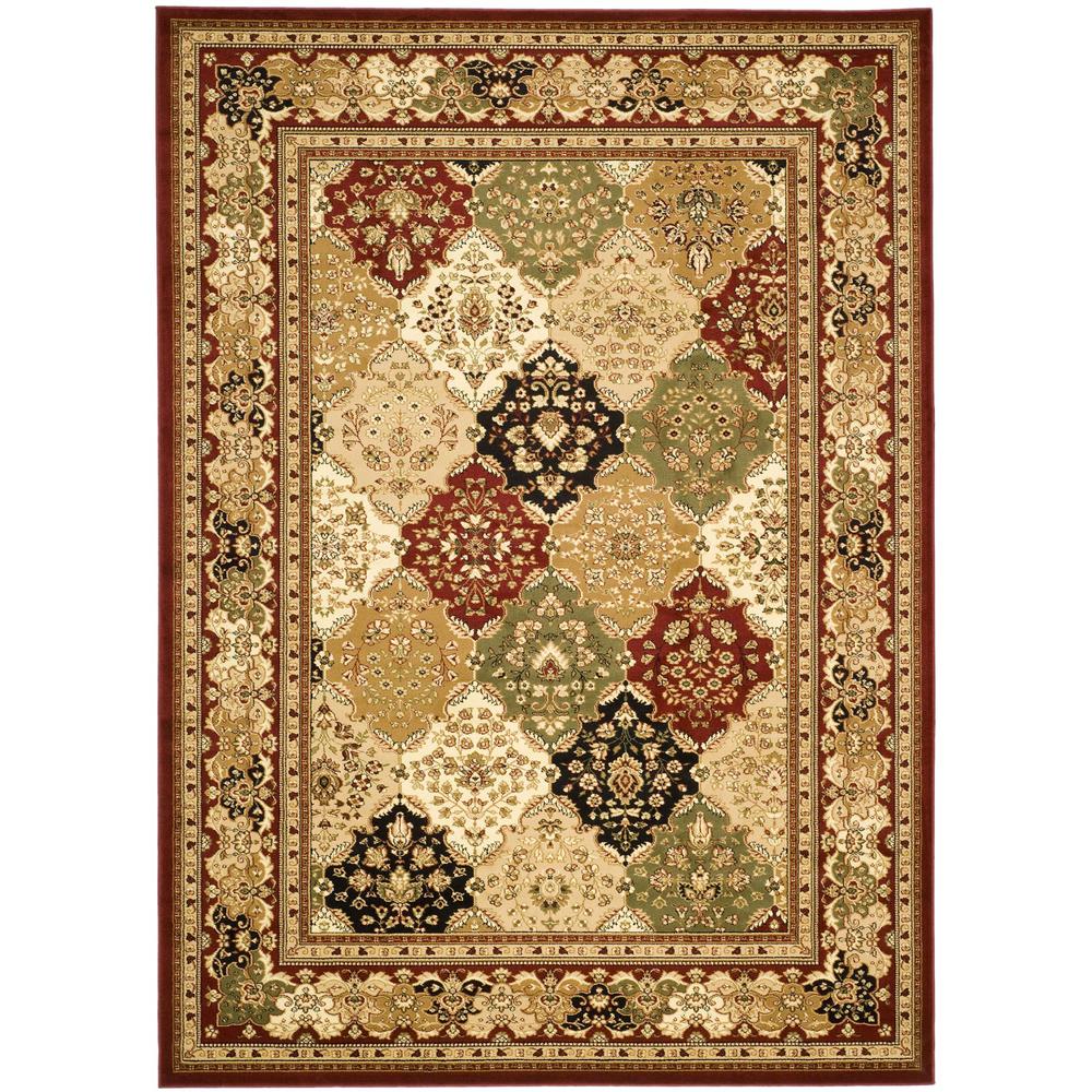 LYNDHURST, MULTI / RED, 9' X 12', Area Rug, LNH221B-9