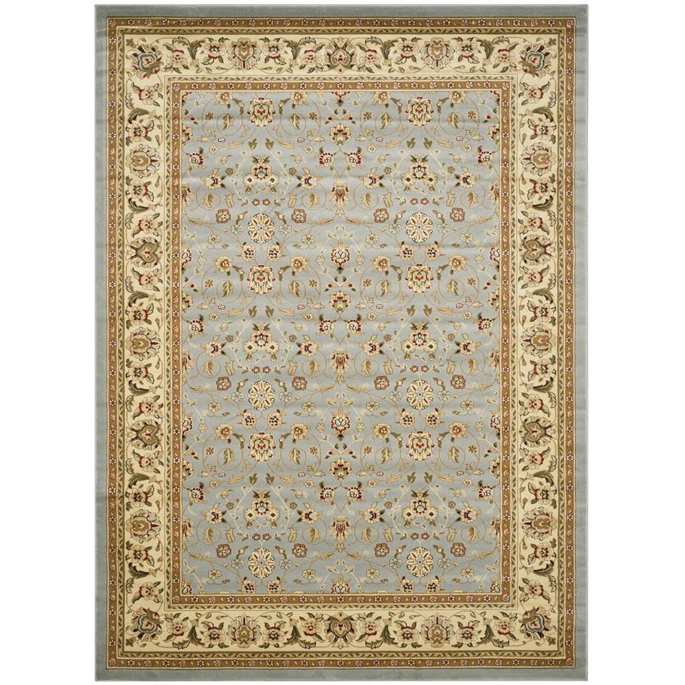 LYNDHURST, LIGHT BLUE / IVORY, 12' X 18', Area Rug